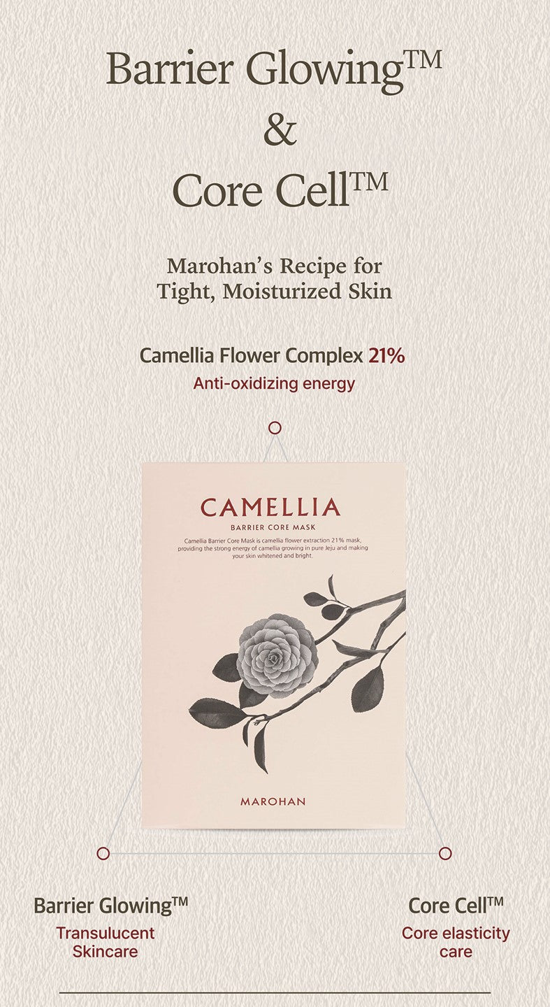 Camellia Barrier Core Maske 25ml*10EA